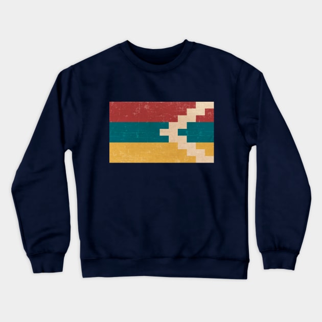 Vintage Artsakh Flag Crewneck Sweatshirt by armeniapedia